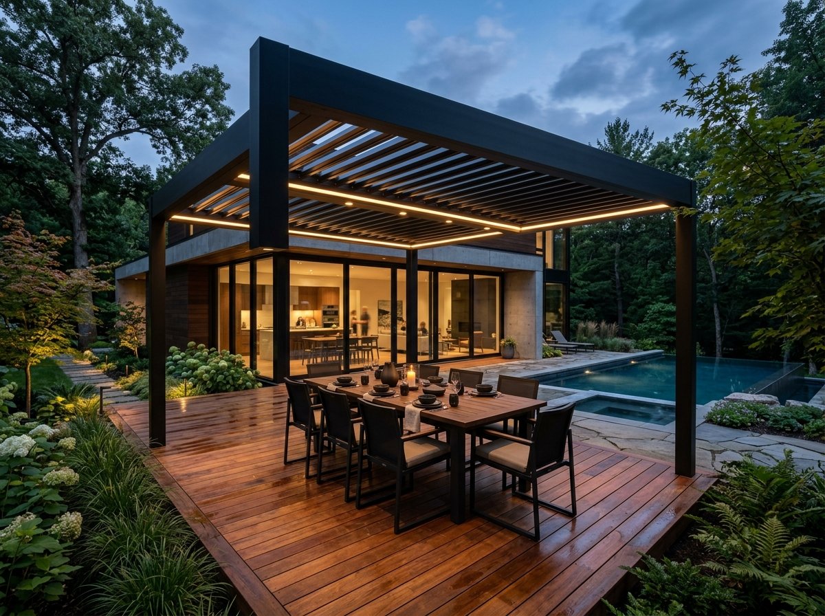 Natural Hardwood Timber Pergola