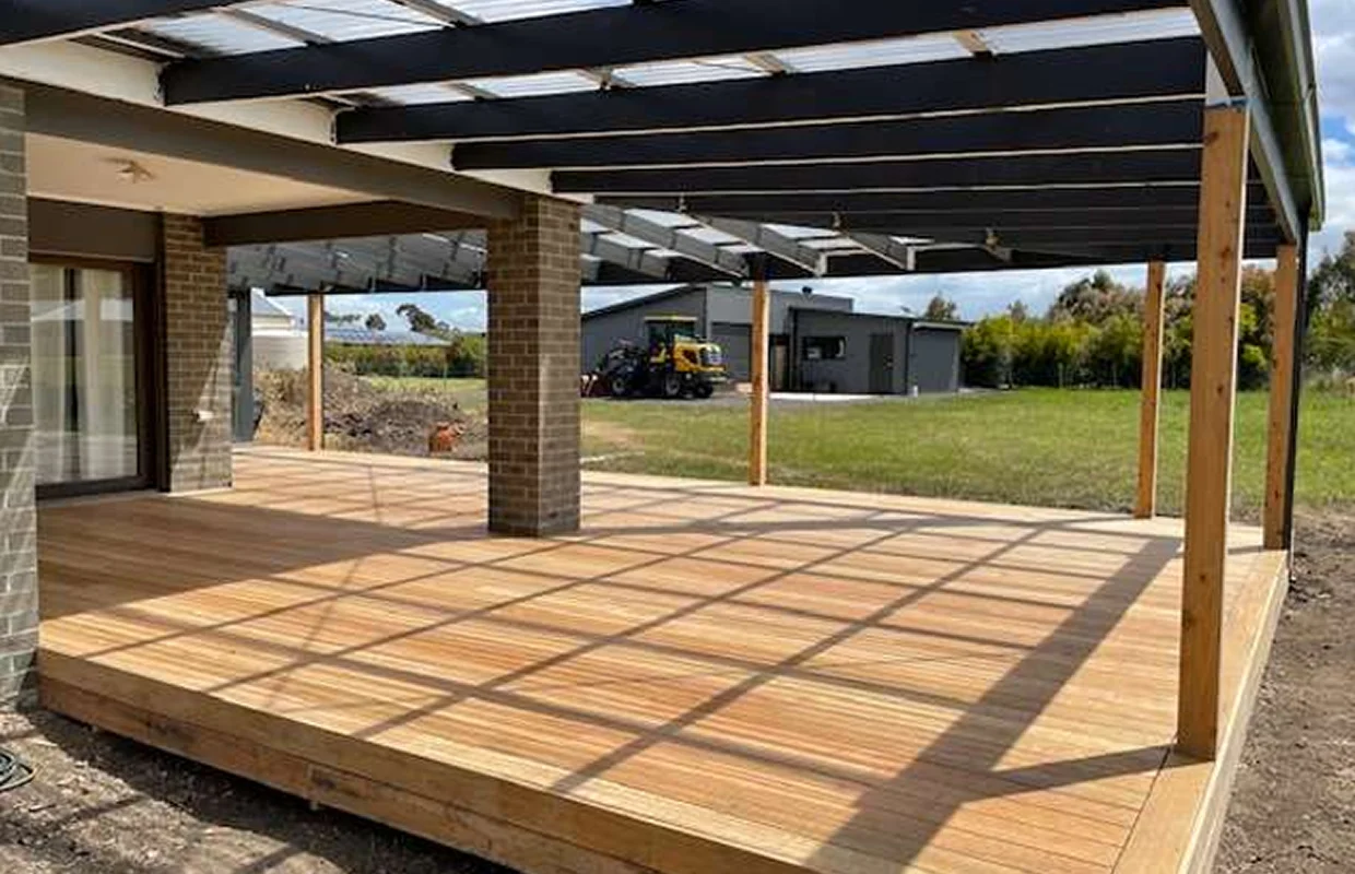 Illuminated Evening Patio Pergola