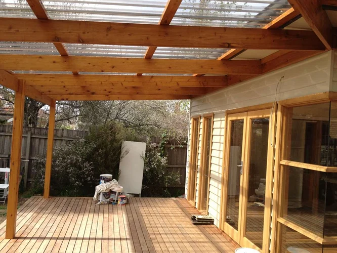 Enclosed Outdoor Living Room